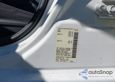 2019 Nissan Altima 2.5 S z USA, uszkodzony, nr VIN 1N4BL4BV4KC230664